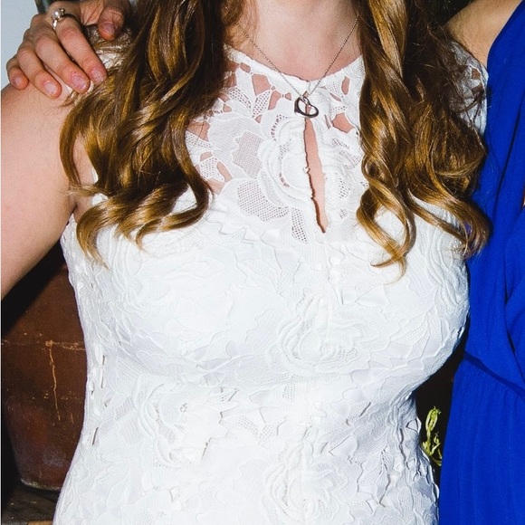 Jigsaw white lace dress with slip - Picture 16 of 17